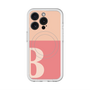 スリムプロテクションプレミアムケース with MagSafe［ オリジナル - initial two tone - B pink ］