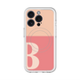 スリムプロテクションプレミアムケース with MagSafe［ オリジナル - initial two tone - B pink ］