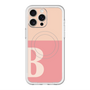 スリムプロテクションプレミアムケース with MagSafe［ オリジナル - initial two tone - B pink ］