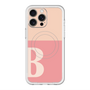 スリムプロテクションプレミアムケース with MagSafe［ オリジナル - initial two tone - B pink ］