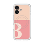 スリムプロテクションプレミアムケース with MagSafe［ オリジナル - initial two tone - B pink ］