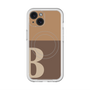 スリムプロテクションプレミアムケース with MagSafe［ オリジナル - initial two tone - B brown ］