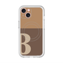 スリムプロテクションプレミアムケース with MagSafe［ オリジナル - initial two tone - B brown ］