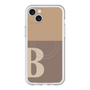 スリムプロテクションプレミアムケース with MagSafe［ オリジナル - initial two tone - B brown ］