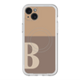 スリムプロテクションプレミアムケース with MagSafe［ オリジナル - initial two tone - B brown ］