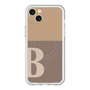 スリムプロテクションプレミアムケース with MagSafe［ オリジナル - initial two tone - B brown ］