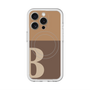 スリムプロテクションプレミアムケース with MagSafe［ オリジナル - initial two tone - B brown ］