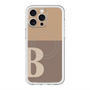 スリムプロテクションプレミアムケース with MagSafe［ オリジナル - initial two tone - B brown ］