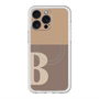 スリムプロテクションプレミアムケース with MagSafe［ オリジナル - initial two tone - B brown ］