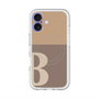 スリムプロテクションプレミアムケース with MagSafe［ オリジナル - initial two tone - B brown ］