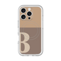 スリムプロテクションプレミアムケース with MagSafe［ オリジナル - initial two tone - B brown ］