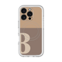 スリムプロテクションプレミアムケース with MagSafe［ オリジナル - initial two tone - B brown ］