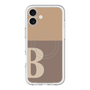 スリムプロテクションプレミアムケース with MagSafe［ オリジナル - initial two tone - B brown ］