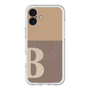 スリムプロテクションプレミアムケース with MagSafe［ オリジナル - initial two tone - B brown ］