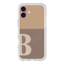 スリムプロテクションプレミアムケース with MagSafe［ オリジナル - initial two tone - B brown ］