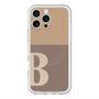 スリムプロテクションプレミアムケース with MagSafe［ オリジナル - initial two tone - B brown ］