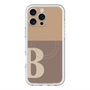 スリムプロテクションプレミアムケース with MagSafe［ オリジナル - initial two tone - B brown ］