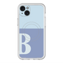 スリムプロテクションプレミアムケース with MagSafe［ オリジナル - initial two tone - B blue ］