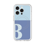 スリムプロテクションプレミアムケース with MagSafe［ オリジナル - initial two tone - B blue ］