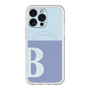 スリムプロテクションプレミアムケース with MagSafe［ オリジナル - initial two tone - B blue ］