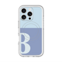 スリムプロテクションプレミアムケース with MagSafe［ オリジナル - initial two tone - B blue ］