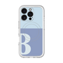 スリムプロテクションプレミアムケース with MagSafe［ オリジナル - initial two tone - B blue ］