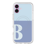 スリムプロテクションプレミアムケース with MagSafe［ オリジナル - initial two tone - B blue ］