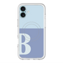 スリムプロテクションプレミアムケース with MagSafe［ オリジナル - initial two tone - B blue ］