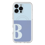スリムプロテクションプレミアムケース with MagSafe［ オリジナル - initial two tone - B blue ］