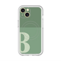 スリムプロテクションプレミアムケース with MagSafe［ オリジナル - initial two tone - B green ］