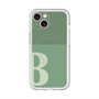 スリムプロテクションプレミアムケース with MagSafe［ オリジナル - initial two tone - B green ］