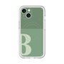 スリムプロテクションプレミアムケース with MagSafe［ オリジナル - initial two tone - B green ］