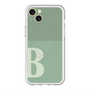 スリムプロテクションプレミアムケース with MagSafe［ オリジナル - initial two tone - B green ］