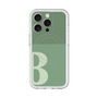 スリムプロテクションプレミアムケース with MagSafe［ オリジナル - initial two tone - B green ］