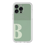 スリムプロテクションプレミアムケース with MagSafe［ オリジナル - initial two tone - B green ］