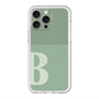 スリムプロテクションプレミアムケース with MagSafe［ オリジナル - initial two tone - B green ］