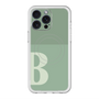 スリムプロテクションプレミアムケース with MagSafe［ オリジナル - initial two tone - B green ］