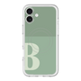 スリムプロテクションプレミアムケース with MagSafe［ オリジナル - initial two tone - B green ］