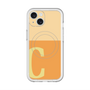 スリムプロテクションプレミアムケース with MagSafe［ オリジナル - initial two tone - C orange ］