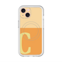 スリムプロテクションプレミアムケース with MagSafe［ オリジナル - initial two tone - C orange ］