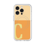 スリムプロテクションプレミアムケース with MagSafe［ オリジナル - initial two tone - C orange ］