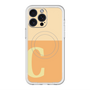 スリムプロテクションプレミアムケース with MagSafe［ オリジナル - initial two tone - C orange ］