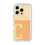 スリムプロテクションプレミアムケース with MagSafe［ オリジナル - initial two tone - C orange ］