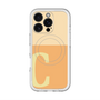 スリムプロテクションプレミアムケース with MagSafe［ オリジナル - initial two tone - C orange ］