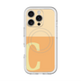 スリムプロテクションプレミアムケース with MagSafe［ オリジナル - initial two tone - C orange ］