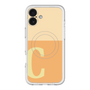 スリムプロテクションプレミアムケース with MagSafe［ オリジナル - initial two tone - C orange ］