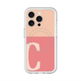 スリムプロテクションプレミアムケース with MagSafe［ オリジナル - initial two tone - C pink ］