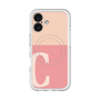 スリムプロテクションプレミアムケース with MagSafe［ オリジナル - initial two tone - C pink ］