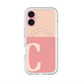 スリムプロテクションプレミアムケース with MagSafe［ オリジナル - initial two tone - C pink ］