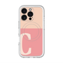 スリムプロテクションプレミアムケース with MagSafe［ オリジナル - initial two tone - C pink ］